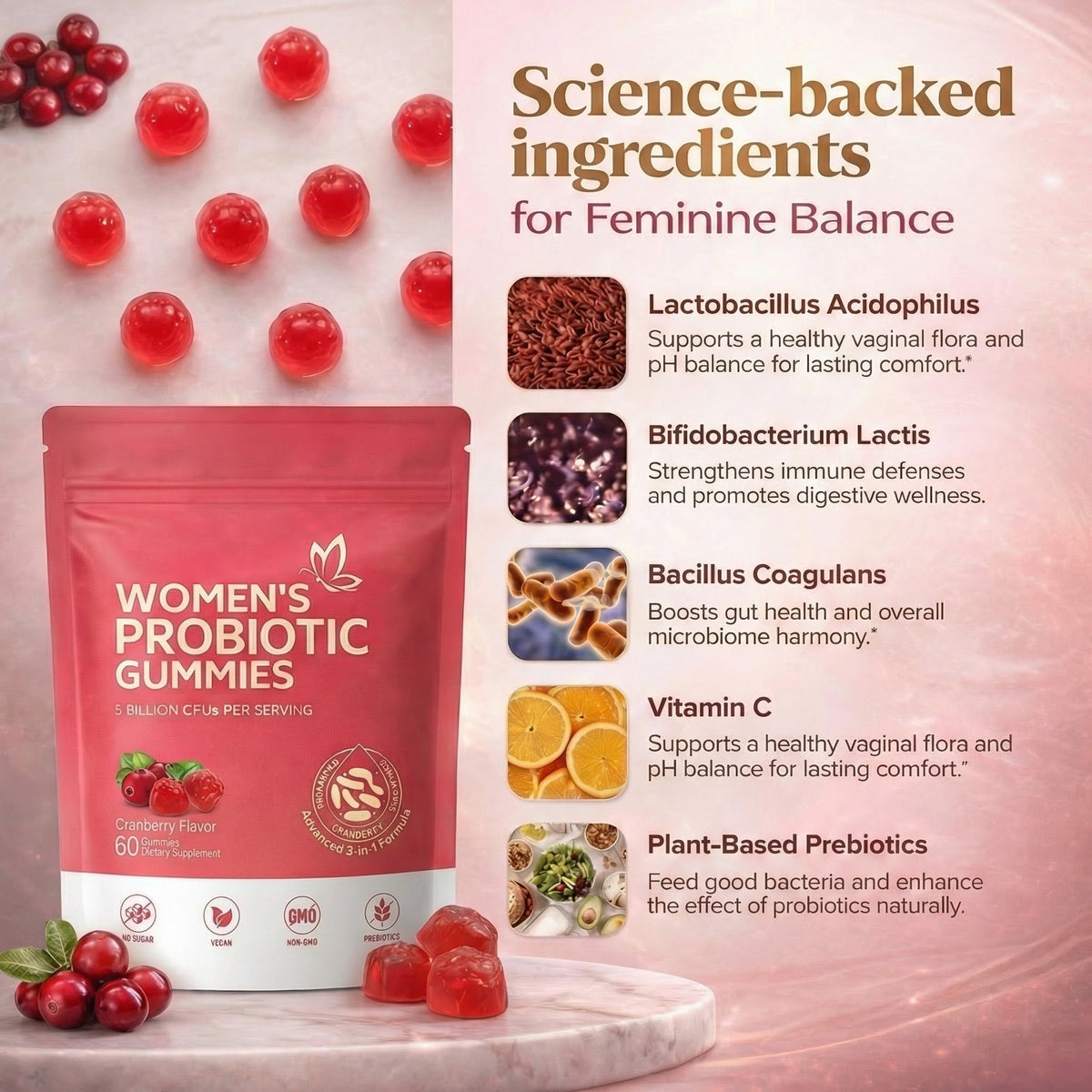 FloraEase™-Women's Probiotic Gummies