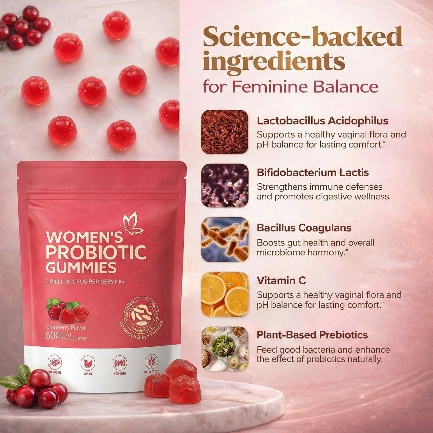 FloraEase™-Women's Probiotic Gummies